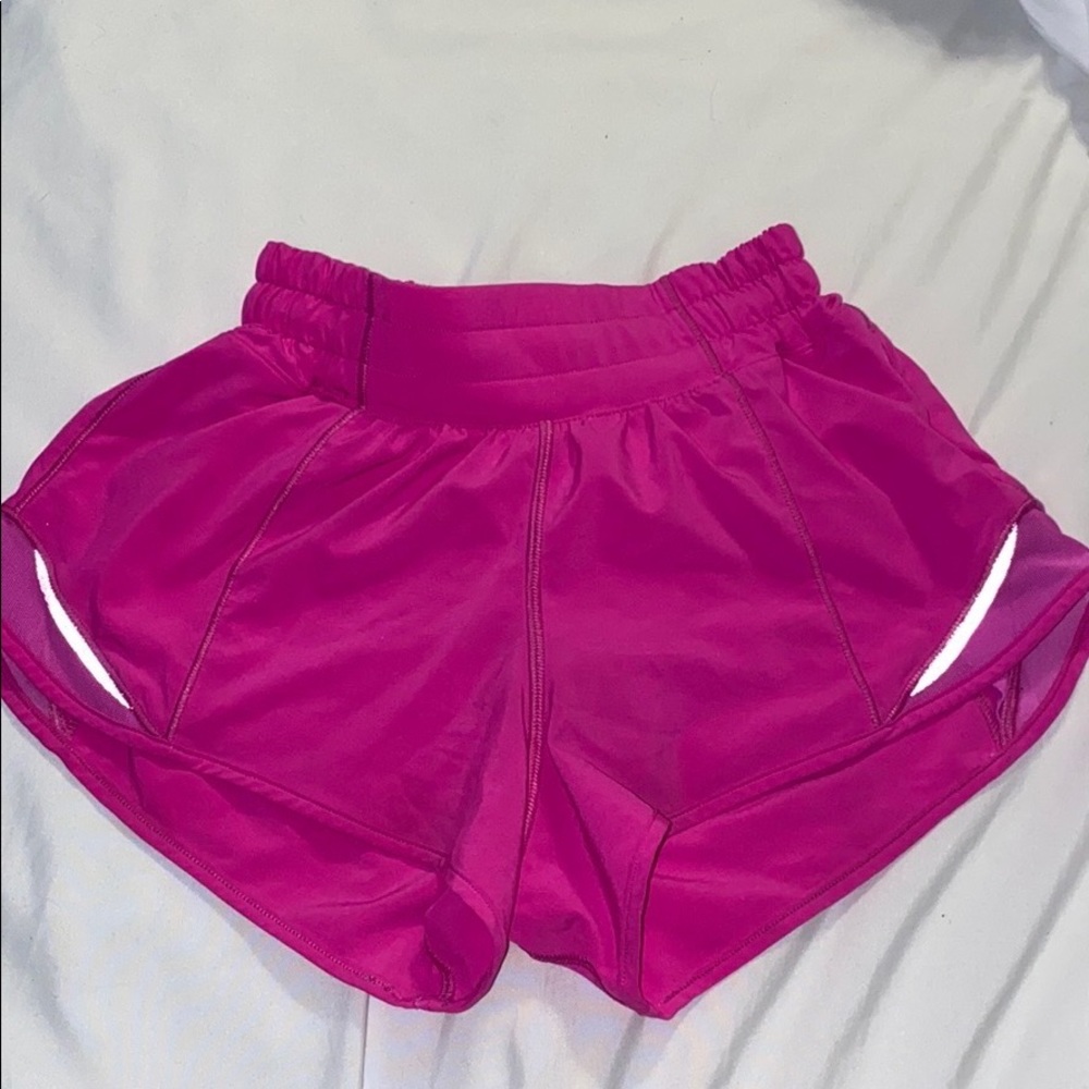 Lululemon POW Pink Hotty Hot Shorts